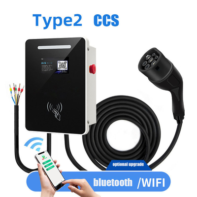 22KW CCS Tyre 2 Wall-Mounted AC European Standard Charging Station with Compact Design