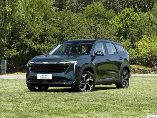 Discover the Gas-Electric Hybrid Boyue L Compact Car by Geely with Dark Interior Color