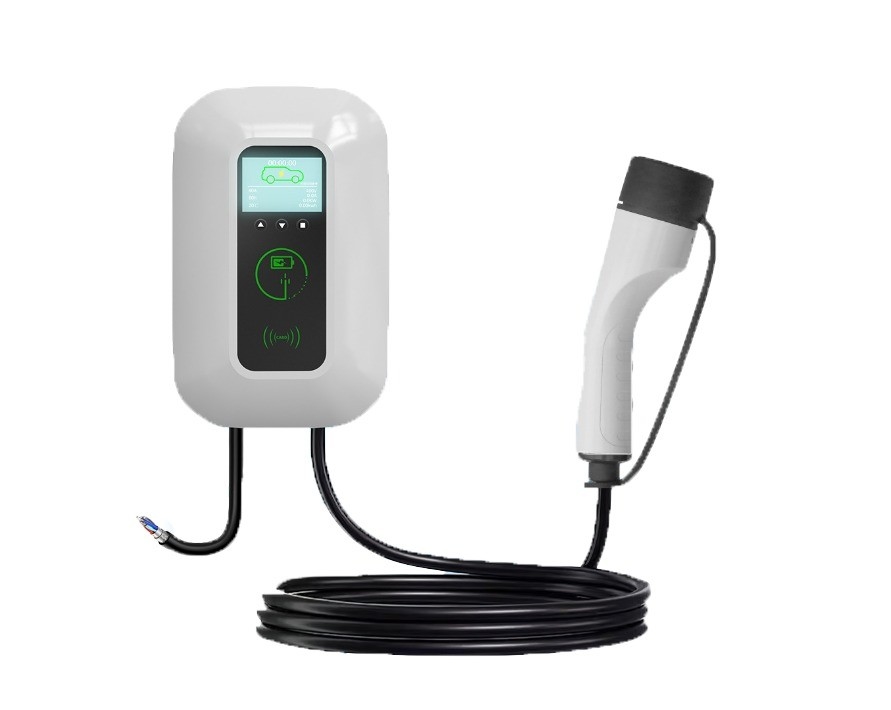 AC Output Current 7KW 220v CCS/Type 2 Wall Mounted European Standard Charging Station